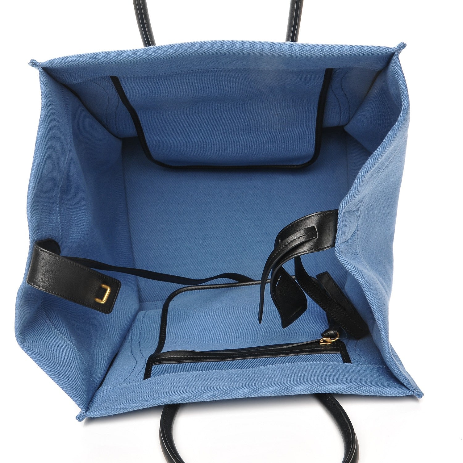 Celine Cotton Canvas Medium Phantom Luggage Blue 5 of 9