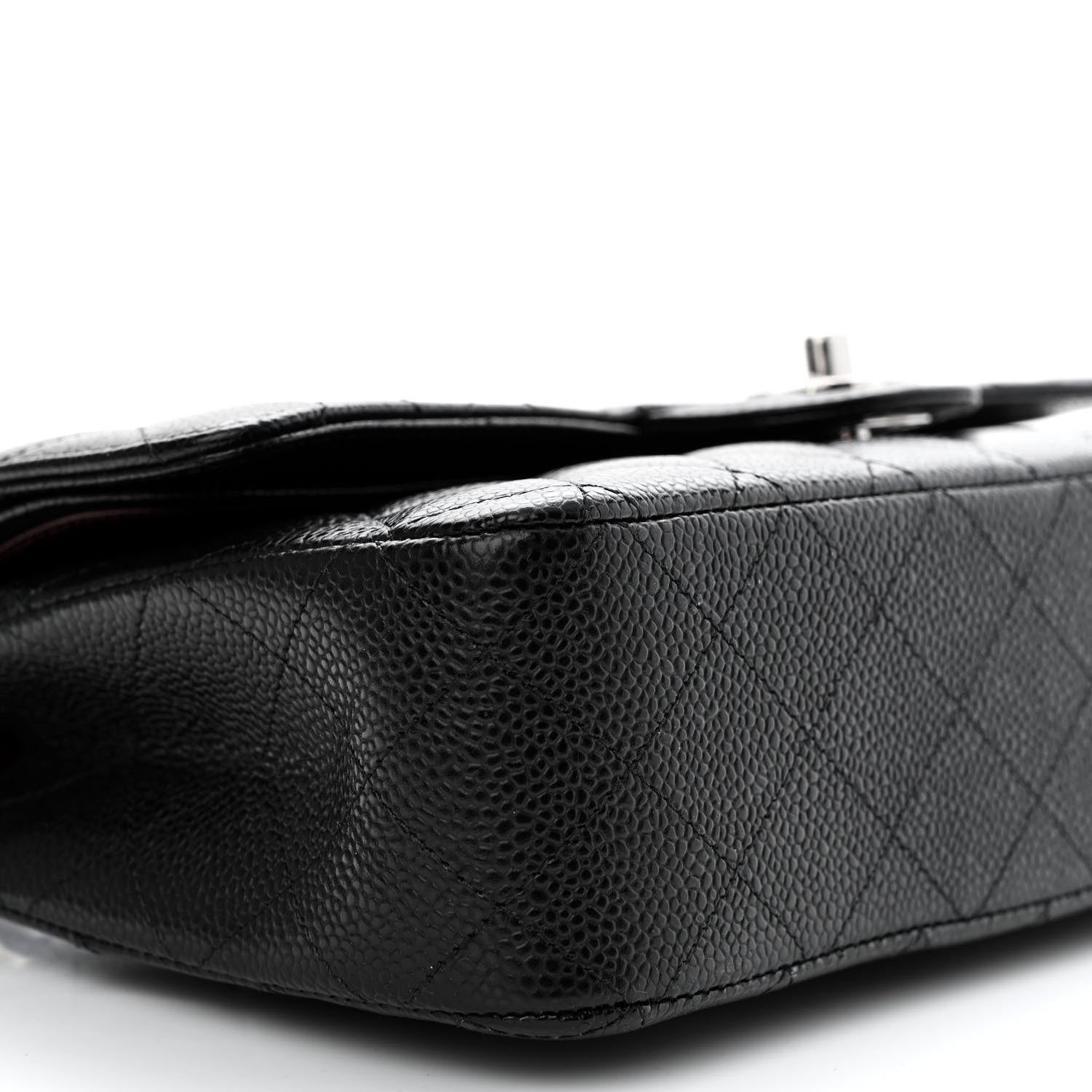Chanel Caviar Quilted Medium Double Flap Black 9 of 11