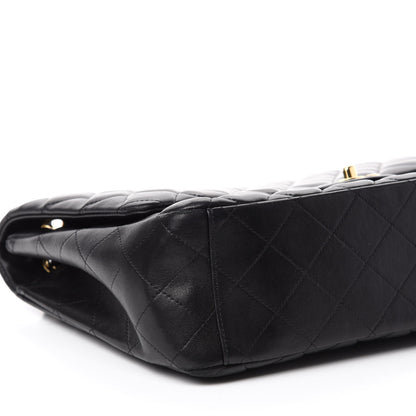 Chanel Lambskin Quilted Maxi Single Flap Black 7 of 13