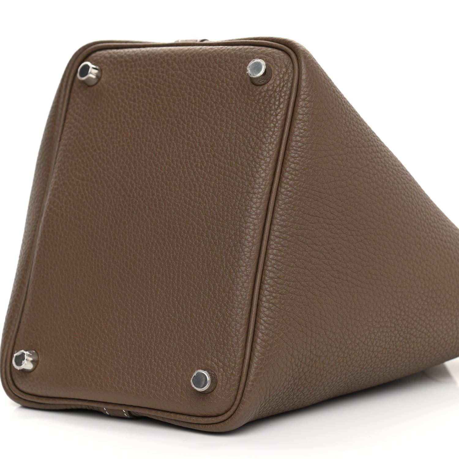 Hermes Taurillon Clemence Picotin Lock 18 PM Etoupe 10 of 11