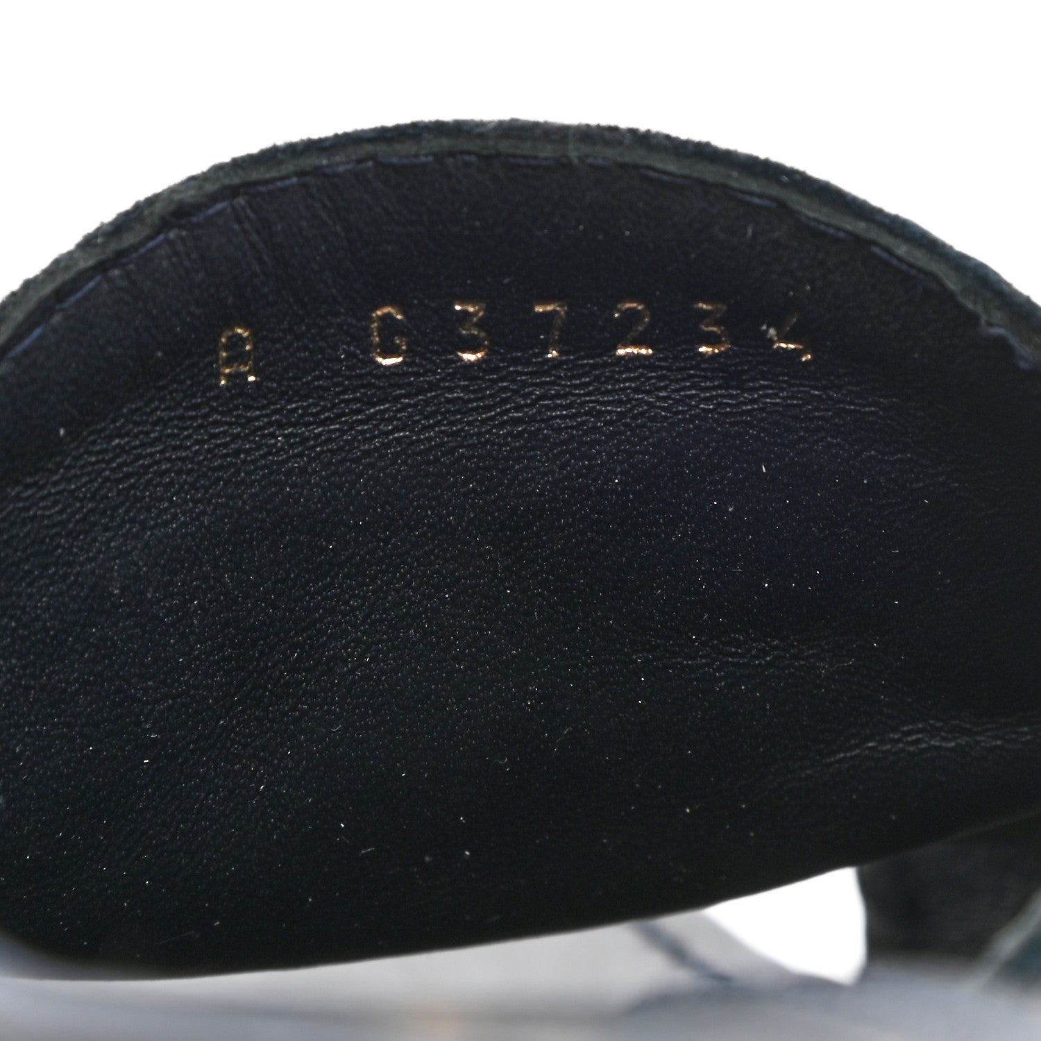 Chanel Suede Calfskin Cork CC Wedge Sandal 38.5 Navy Blue 9 of 10