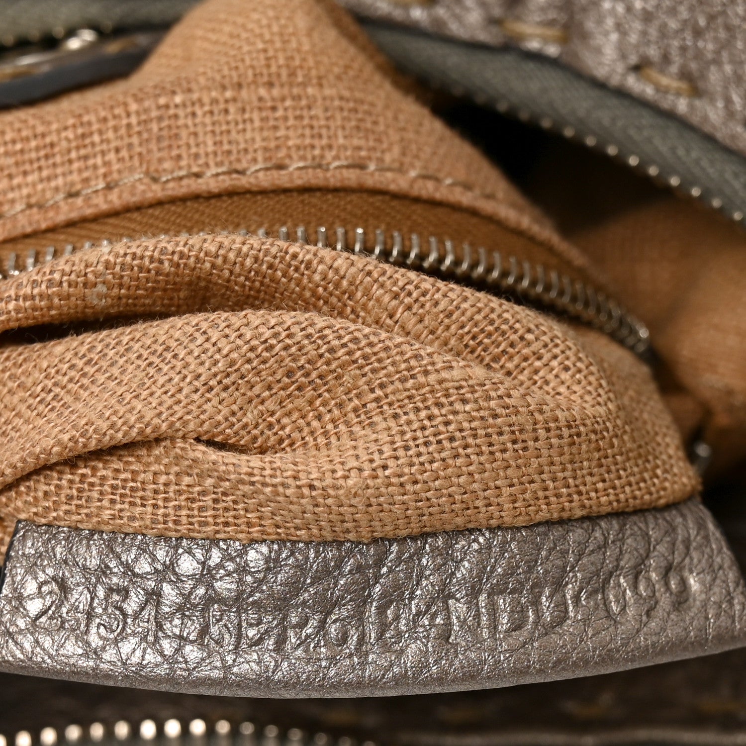 Fendi Cuoio Romano Selleria Hobo Peltro 6 of 9