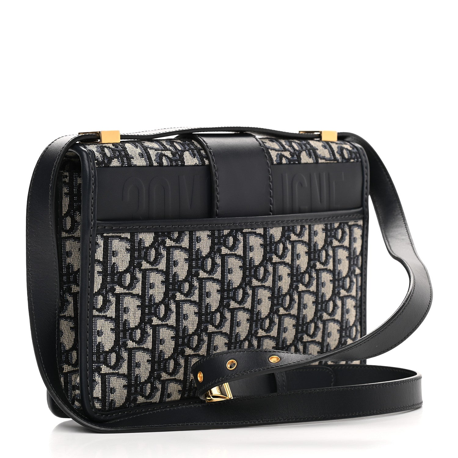 Christian Dior Oblique 30 Montaigne Flap Bag Blue 3 of 8