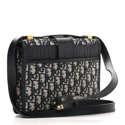 Christian Dior Oblique 30 Montaigne Flap Bag Blue 3 of 8