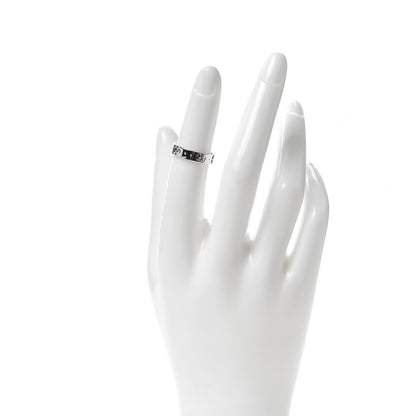 Gucci 18K White Gold 4mm Icon Thin Band Ring 49 4.75 2 of 6