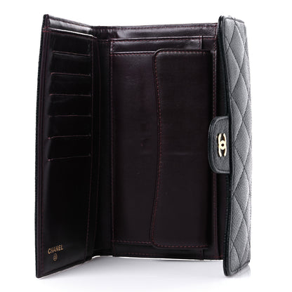 Chanel Caviar Quilted Large Flap Wallet Black 5 of 21