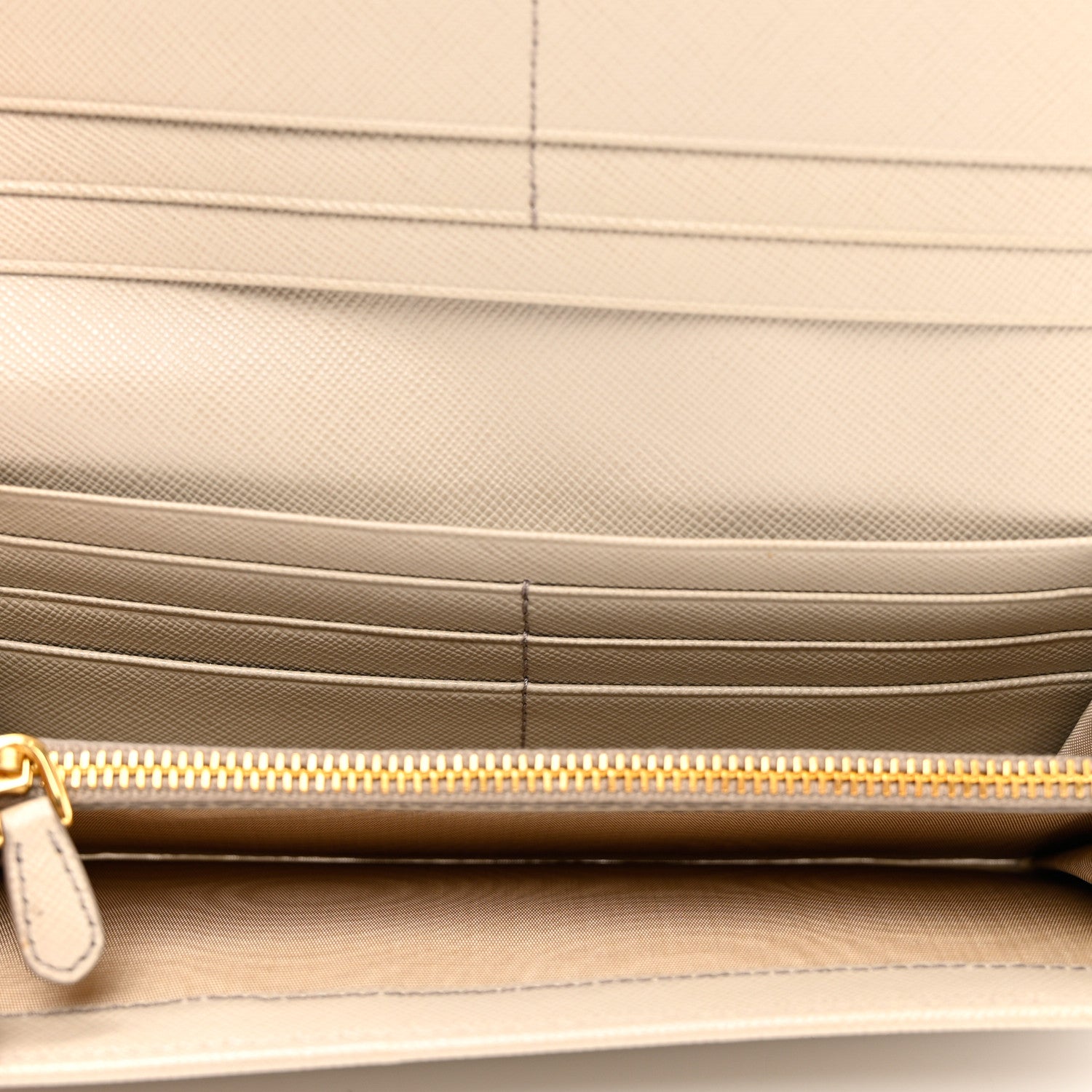 Prada Saffiano Metal Continental Flap Wallet Cammeo 5 of 10