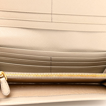 Prada Saffiano Metal Continental Flap Wallet Cammeo 5 of 10