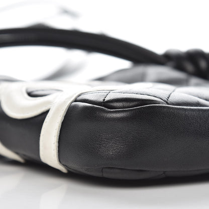 Chanel Calfskin Quilted Small Cambon Messenger Black White 8 of 9