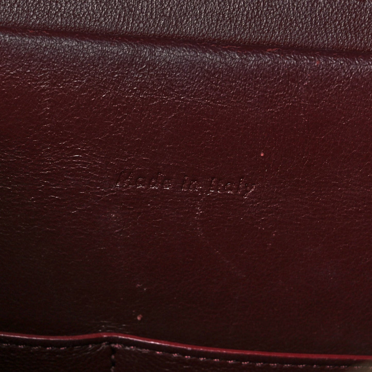 Natural Calfskin Mini Belt Bag Burgundy