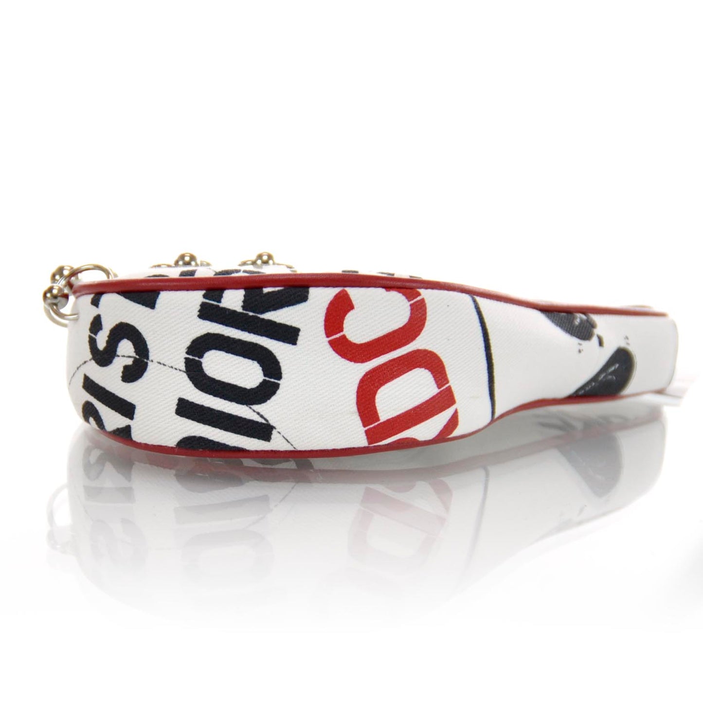 Hardcore Small Saddle Bag White Red Black