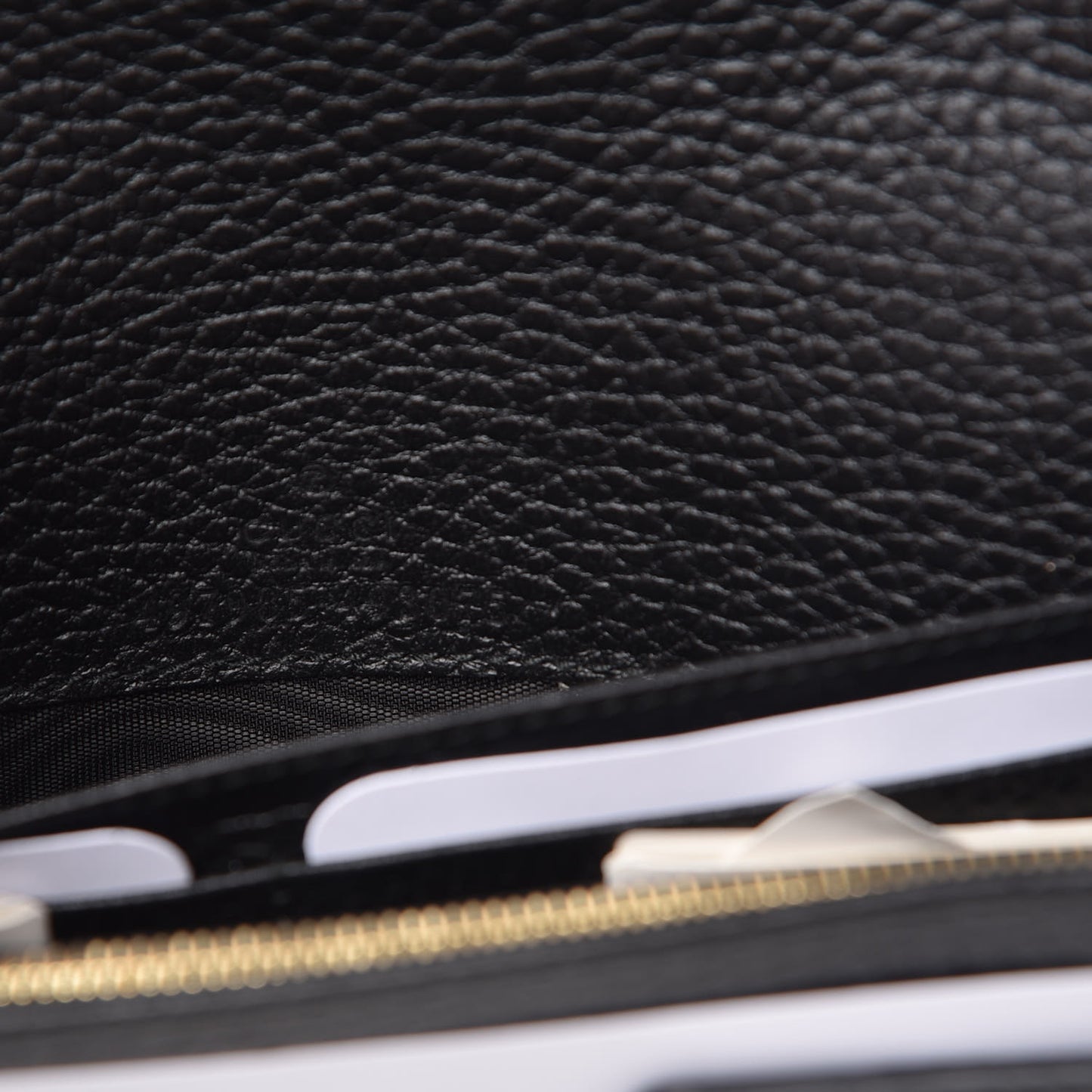 Calfskin Mini GG Marmont Chain Wallet Black