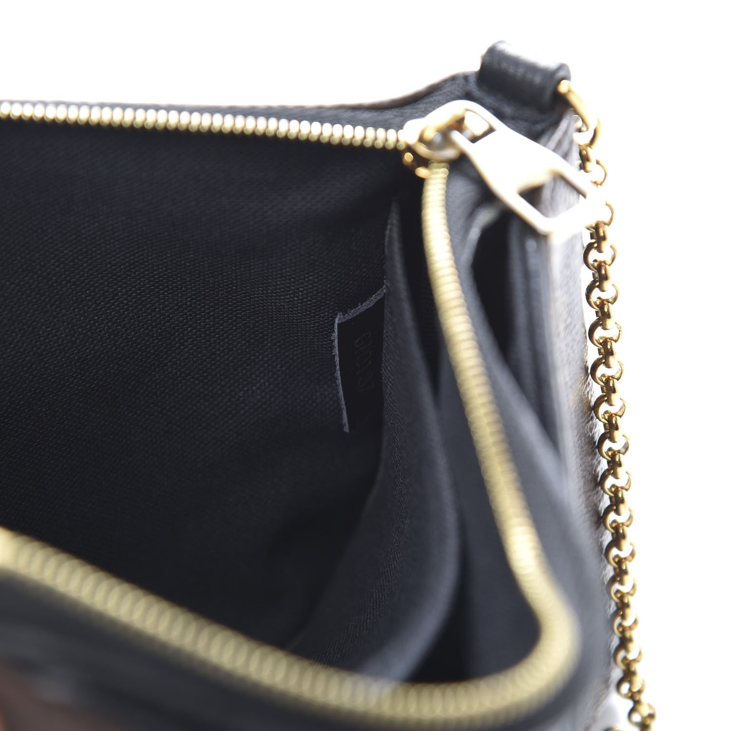 Louis Vuitton Monogram Pallas Clutch Black 7 of 12