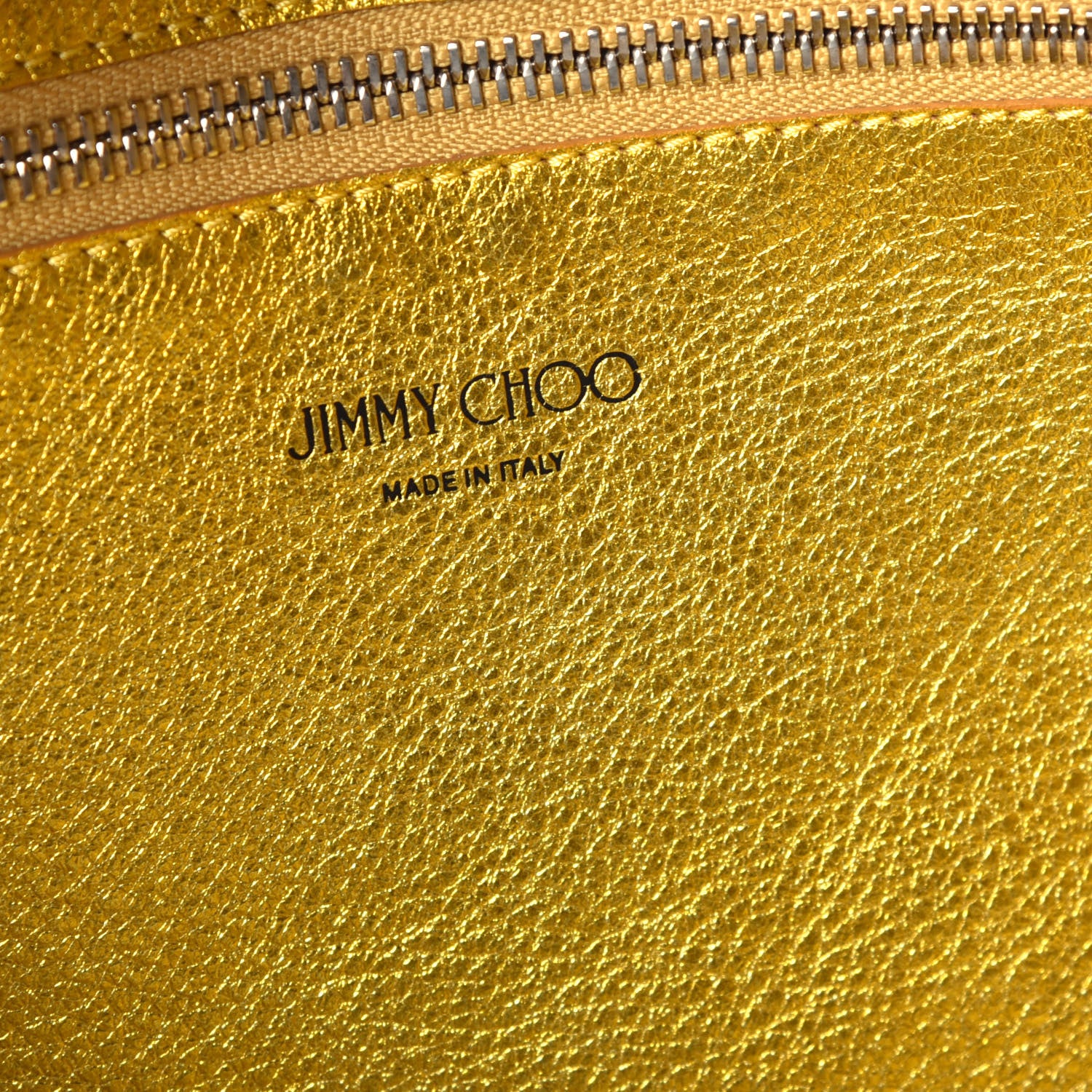 Jimmy Choo Metallic Nappa Suede Stevie Reversible Tote Saffron Caramel 10 of 17