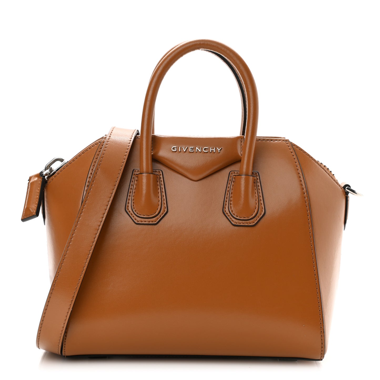 Box Calfskin Mini Antigona Camel