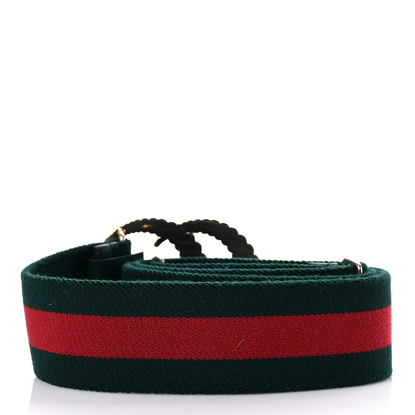 Canvas Torchon Double G Web Belt 85 34 Navy Red