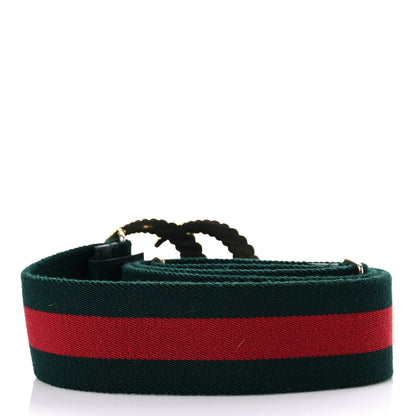 Gucci Canvas Torchon Double G Web Belt 85 34 Navy Red 2 of 5