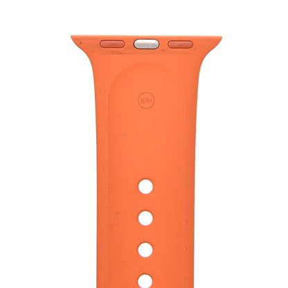 Hermes Silicone 38mm Apple Sports Watch Single Tour Band Orange 3 of 4