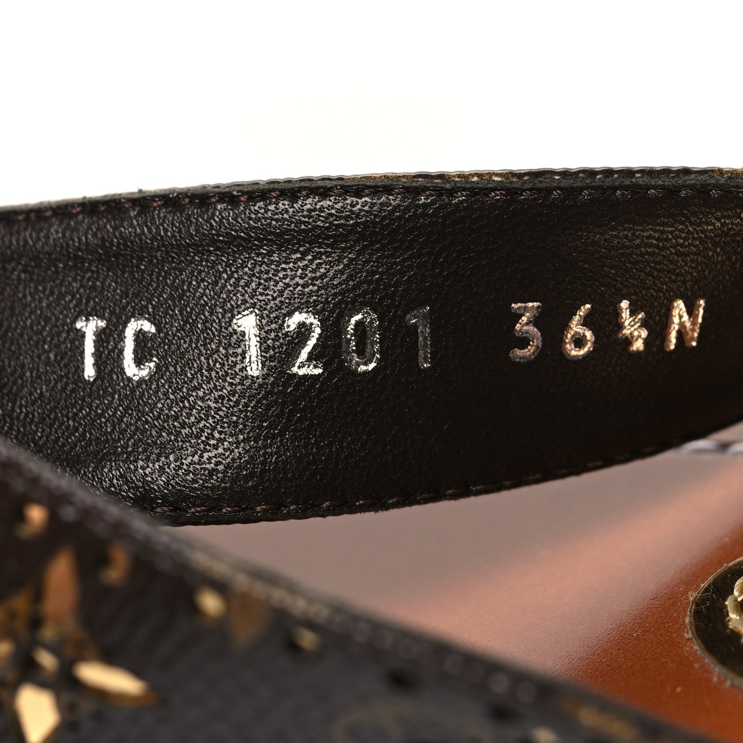 Monogram Sunny Flat Thong Sandals 36.5 Brown