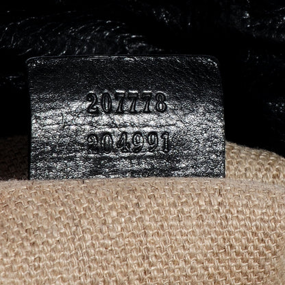 Gucci Leather Embroidered Large Hysteria Tote Black 7 of 7