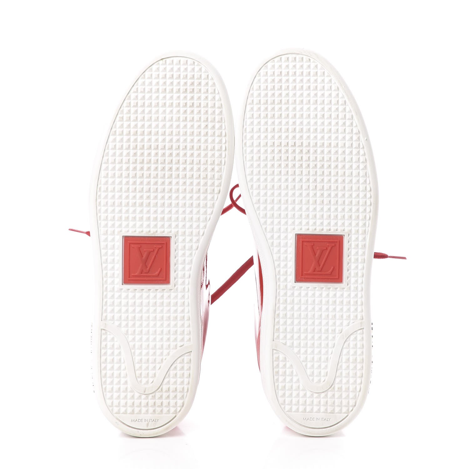Louis Vuitton Patent Calfskin Frontrow Sneakers 35.5 Rouge 6 of 11