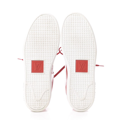 Louis Vuitton Patent Calfskin Frontrow Sneakers 35.5 Rouge 6 of 11