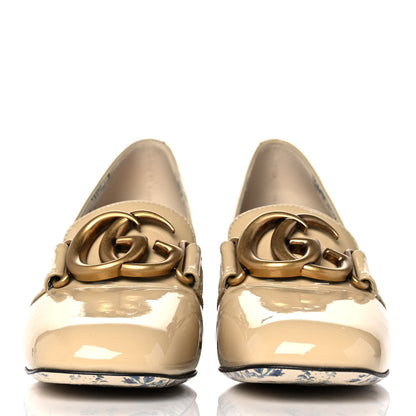 Gucci Vernice GG Victoire 55mm Loafer Pumps 37.5 Sand Storm 2 of 8