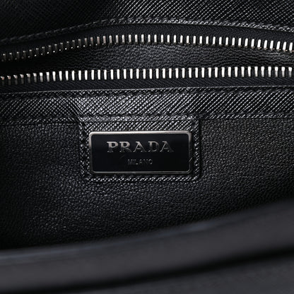 Prada Saffiano Travel Wristlet Black 6 of 8