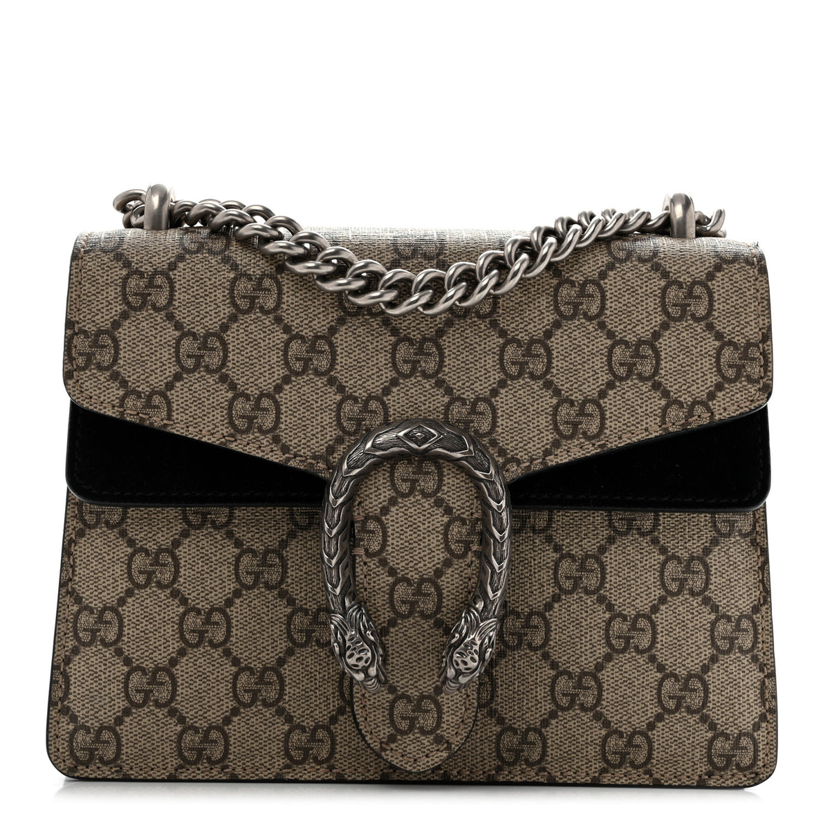 Gucci GG Supreme Monogram Mini Dionysus Shoulder Bag Black 1 of 11