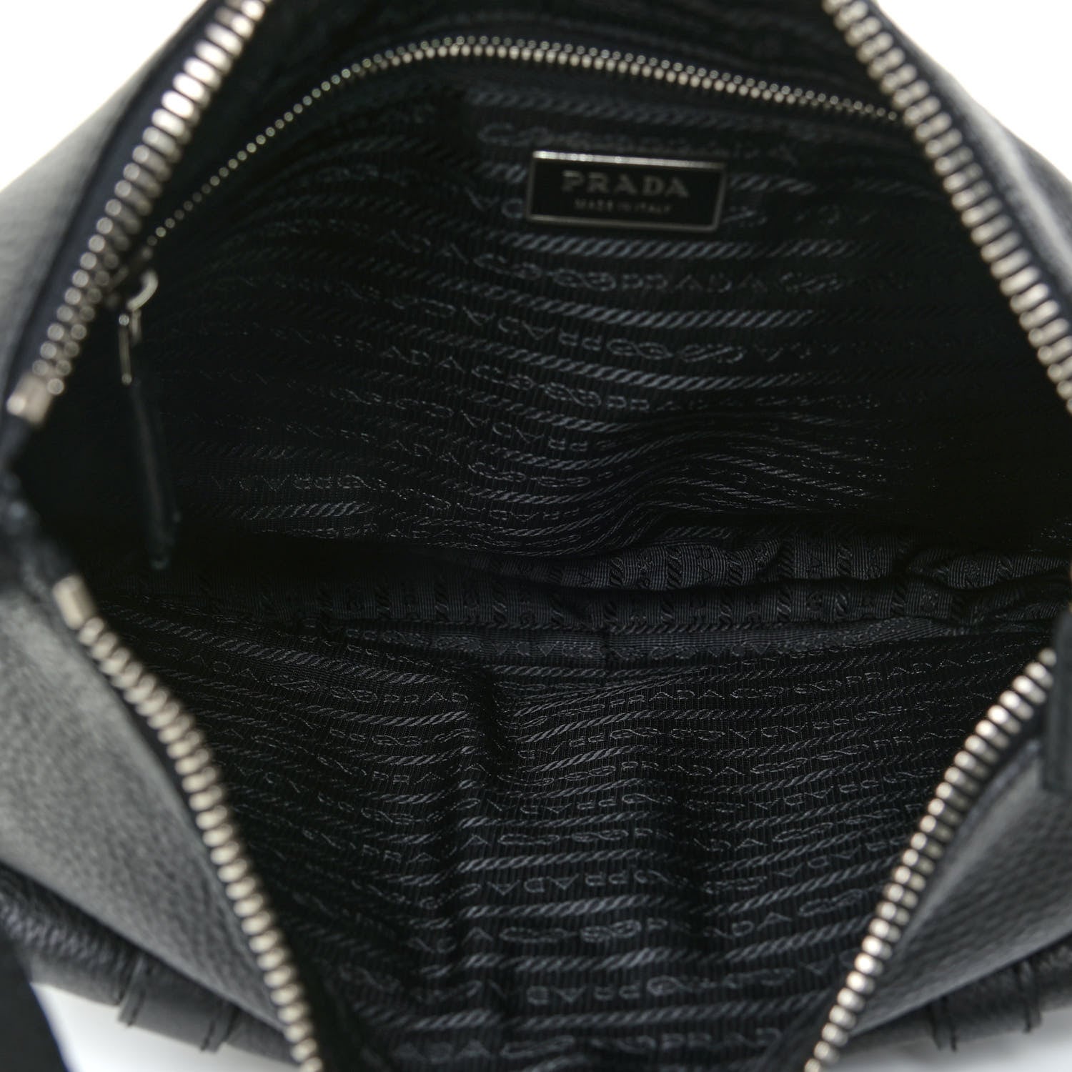 Prada Vitello Daino Pocket Hobo Black 6 of 15