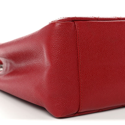 Chanel Caviar Quilted Grand Shopping Tote GST Red 10 of 14