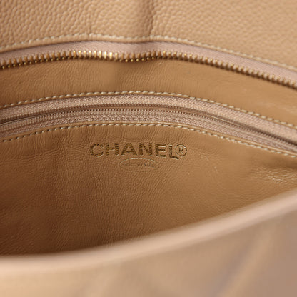 Chanel Caviar Quilted Medallion Tote Beige 6 of 11