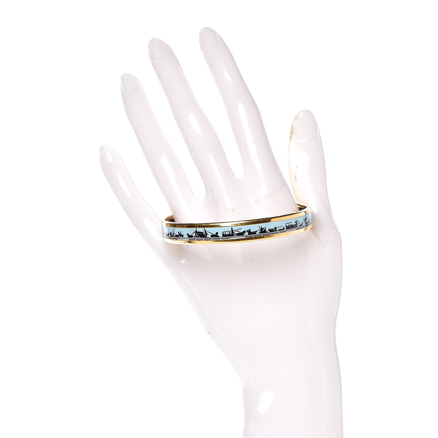 Enamel Printed Narrow Les Ponts De Paris Bracelet 65