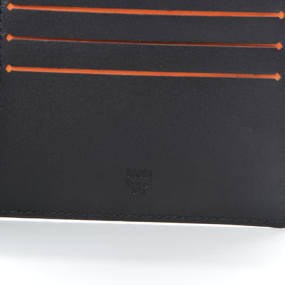 MCM Grained Calfskin Logo Bi-Fold Wallet Black 6 of 6