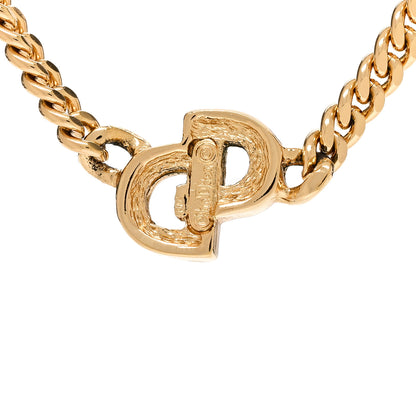 Christian Dior Metal CD Necklace Gold 5 of 6