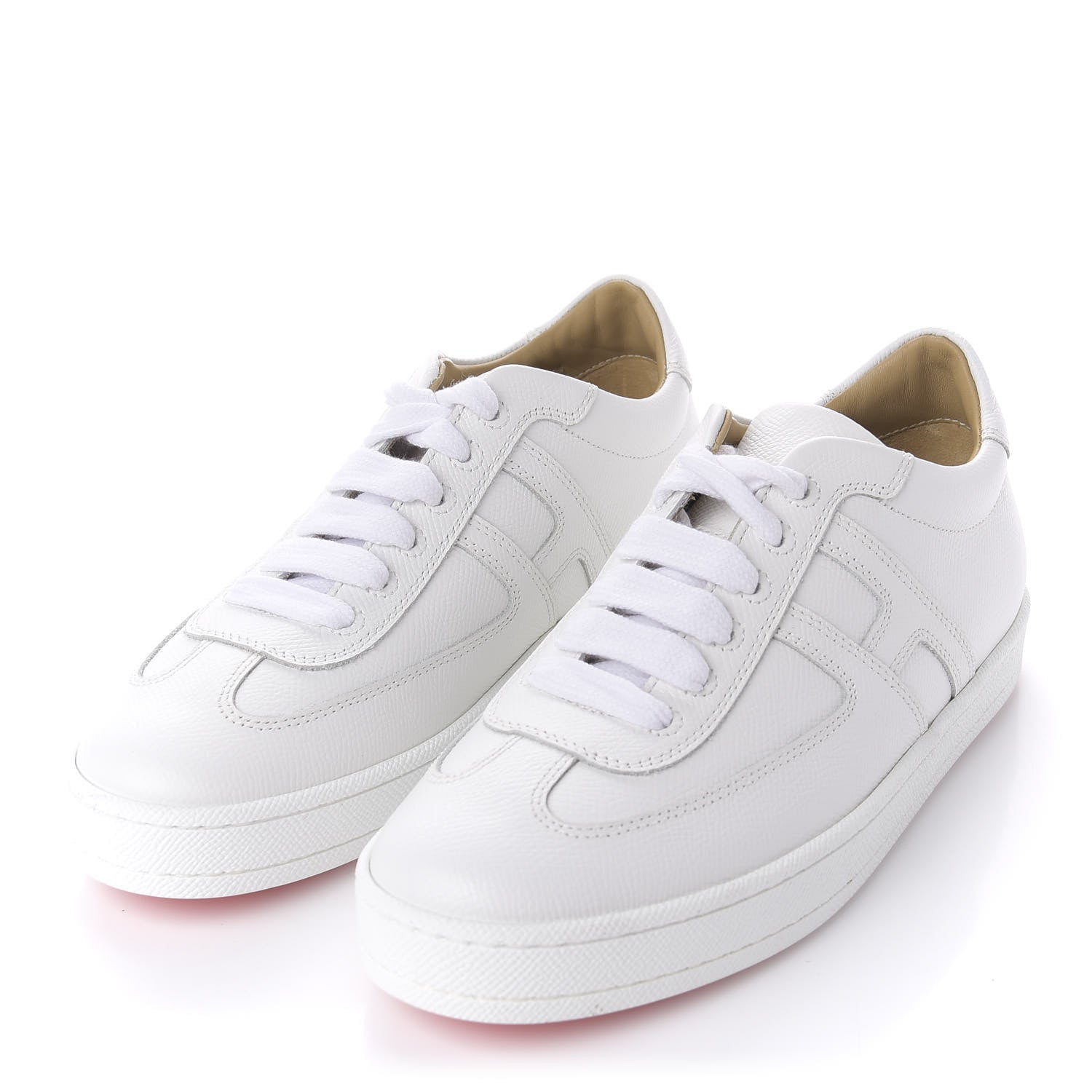 Hermes Epsom Womens Boomerang Sneakers 36 White 3 of 9
