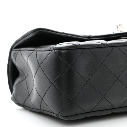 Chanel Lambskin Quilted Mini Rectangular Flap Black 9 of 11