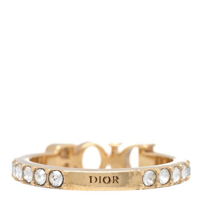 Christian Dior Metal Crystal Dio(R)evolution Ring L 56/7.5 Gold 3 of 4