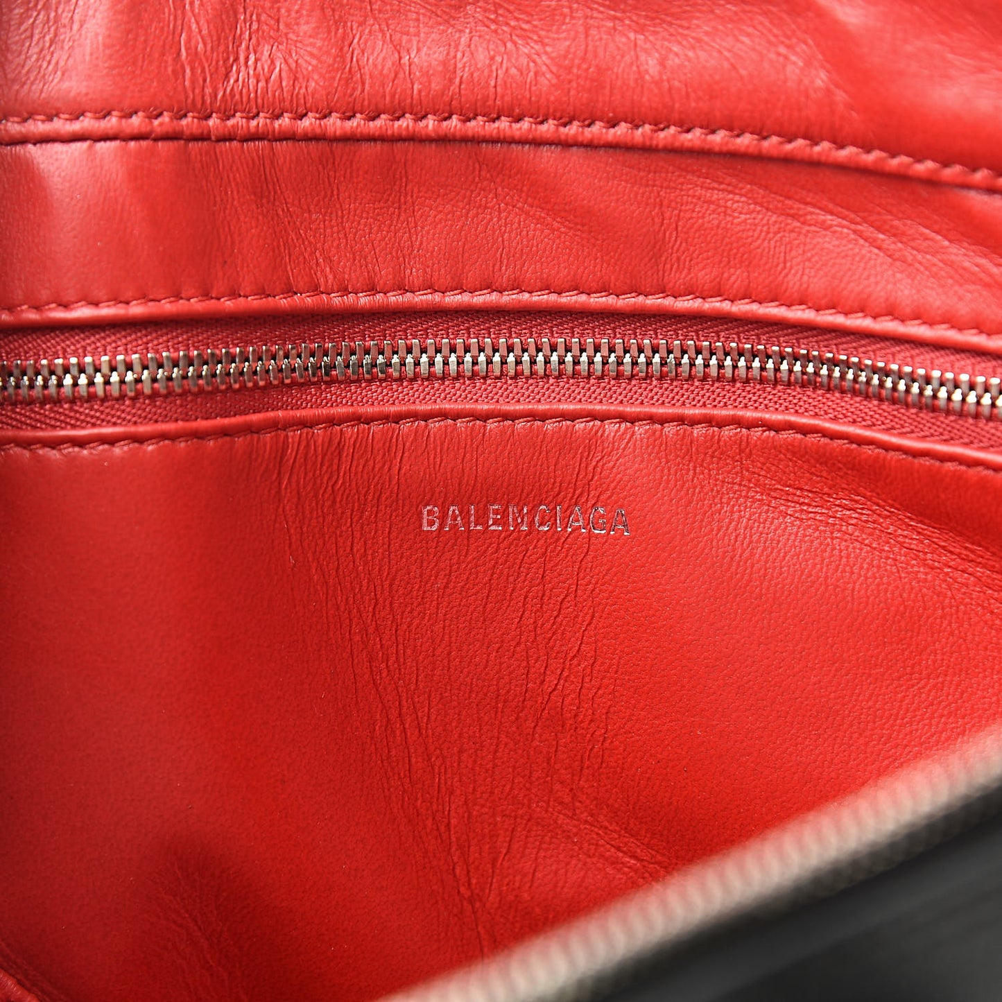 Calfskin XS Triangle Chain Duffle Black