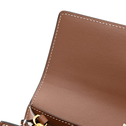 Burberry Vintage Check Grain Calfskin Halton Wallet Tan 10 of 11