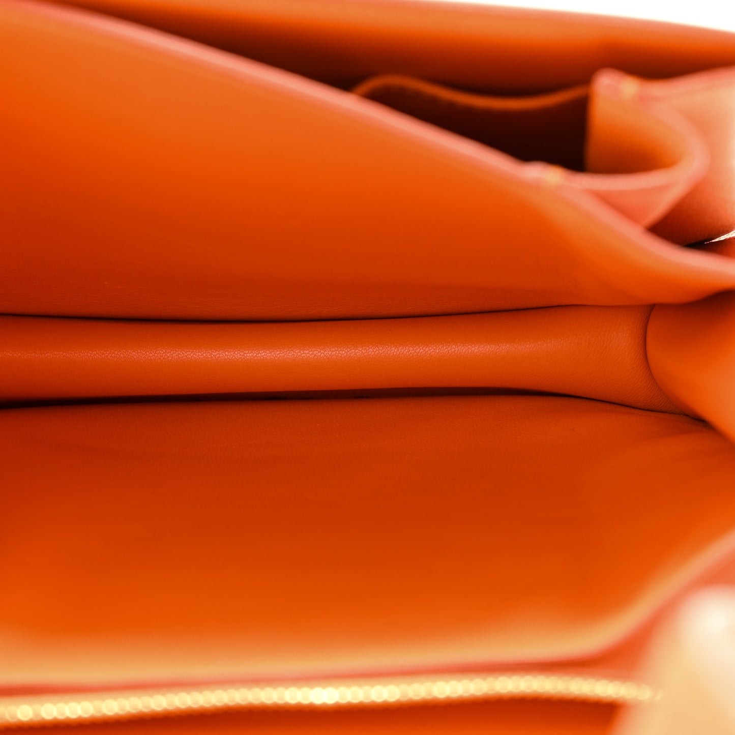 Box Calfskin Medium Classic Box Flap Bag Orange