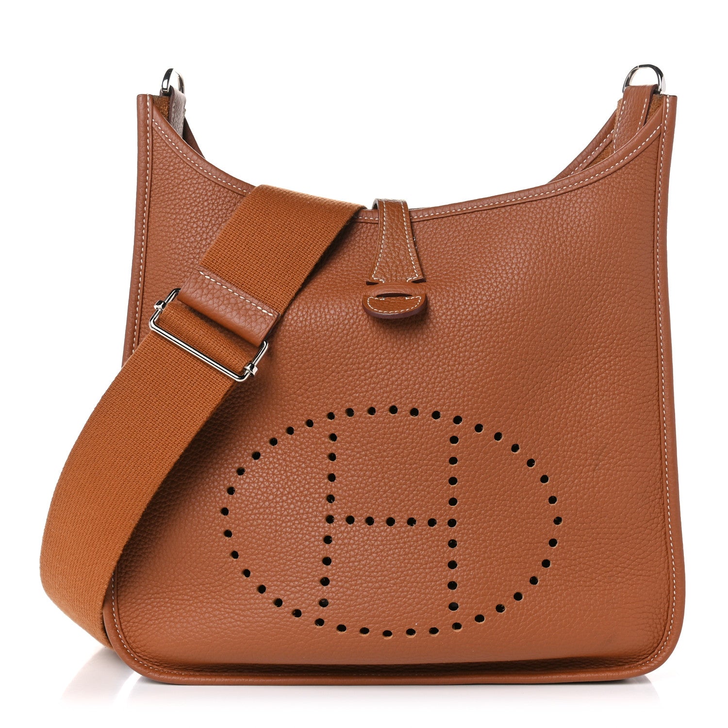 Hermes Taurillon Clemence Evelyne III PM Gold 1 of 14