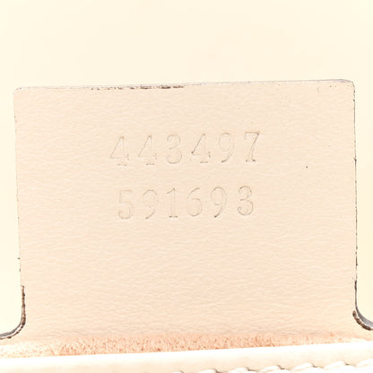 Gucci Calfskin Matelasse Small GG Marmont Shoulder Bag White 7 of 10