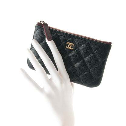 Chanel Caviar Quilted Small Cosmetic Case Black 2 of 7