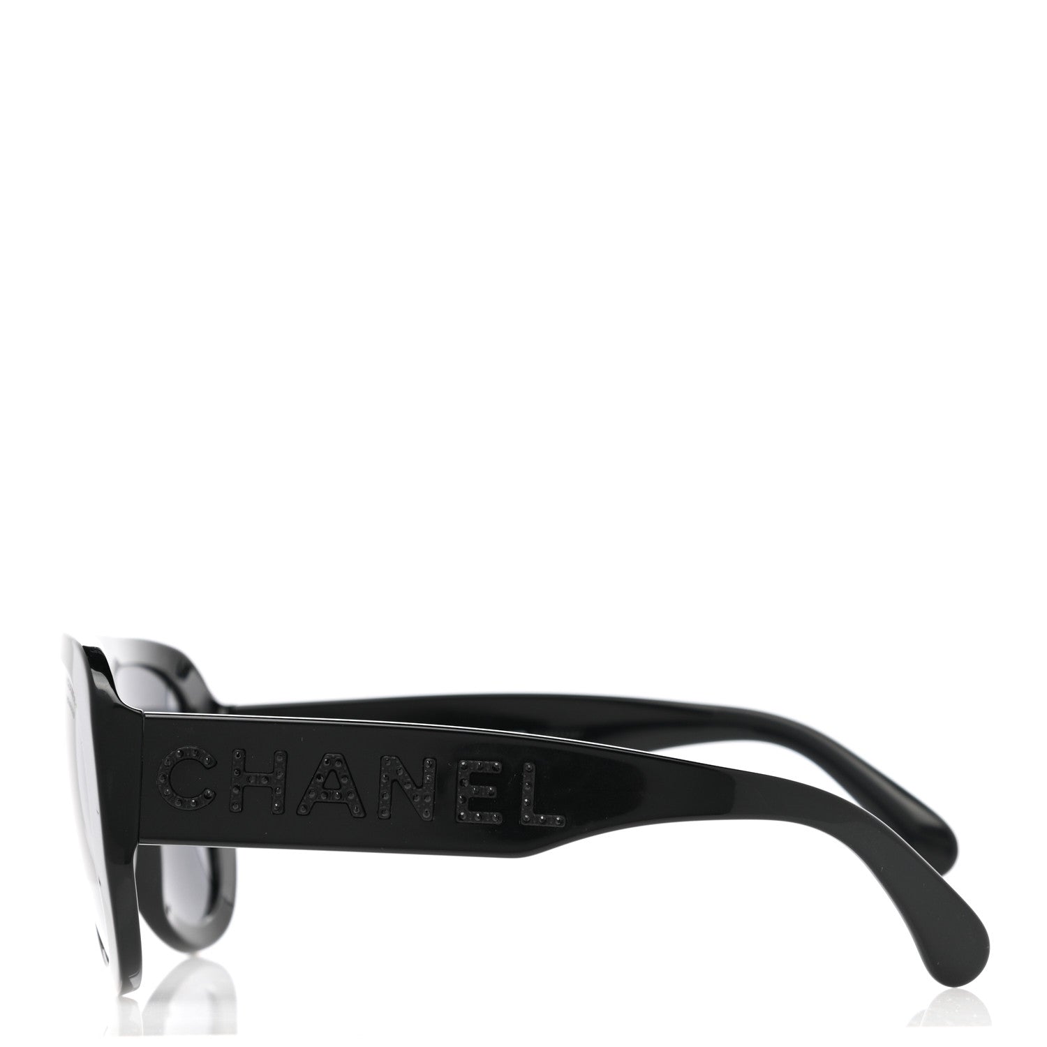 Chanel Resin Polarized Sunglasses 5423-B Black 3 of 8
