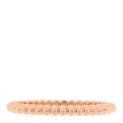 Van Cleef & Arpels 18K Rose Gold Small Perlee Ring 55 7.25 3 of 5