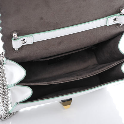 Fendi Vitello Liberty Scalloped Studded Small Kan I Shoulder Bag White 5 of 6