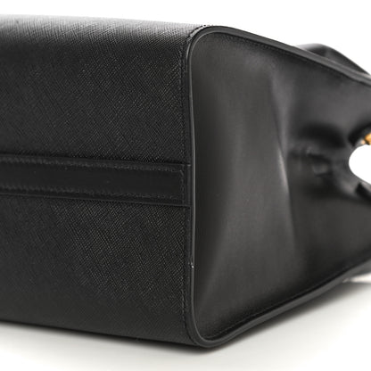 Prada Saffiano City Calfskin Small Paradigme Bag Black 9 of 9