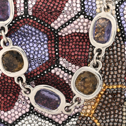 Judith Leiber Swarovski Crystal Floral Minaudiere Clutch Multicolor 8 of 10
