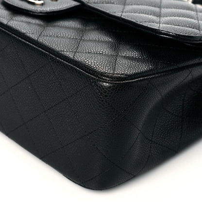 Chanel Caviar Quilted Jumbo Double Flap Black 9 of 10
